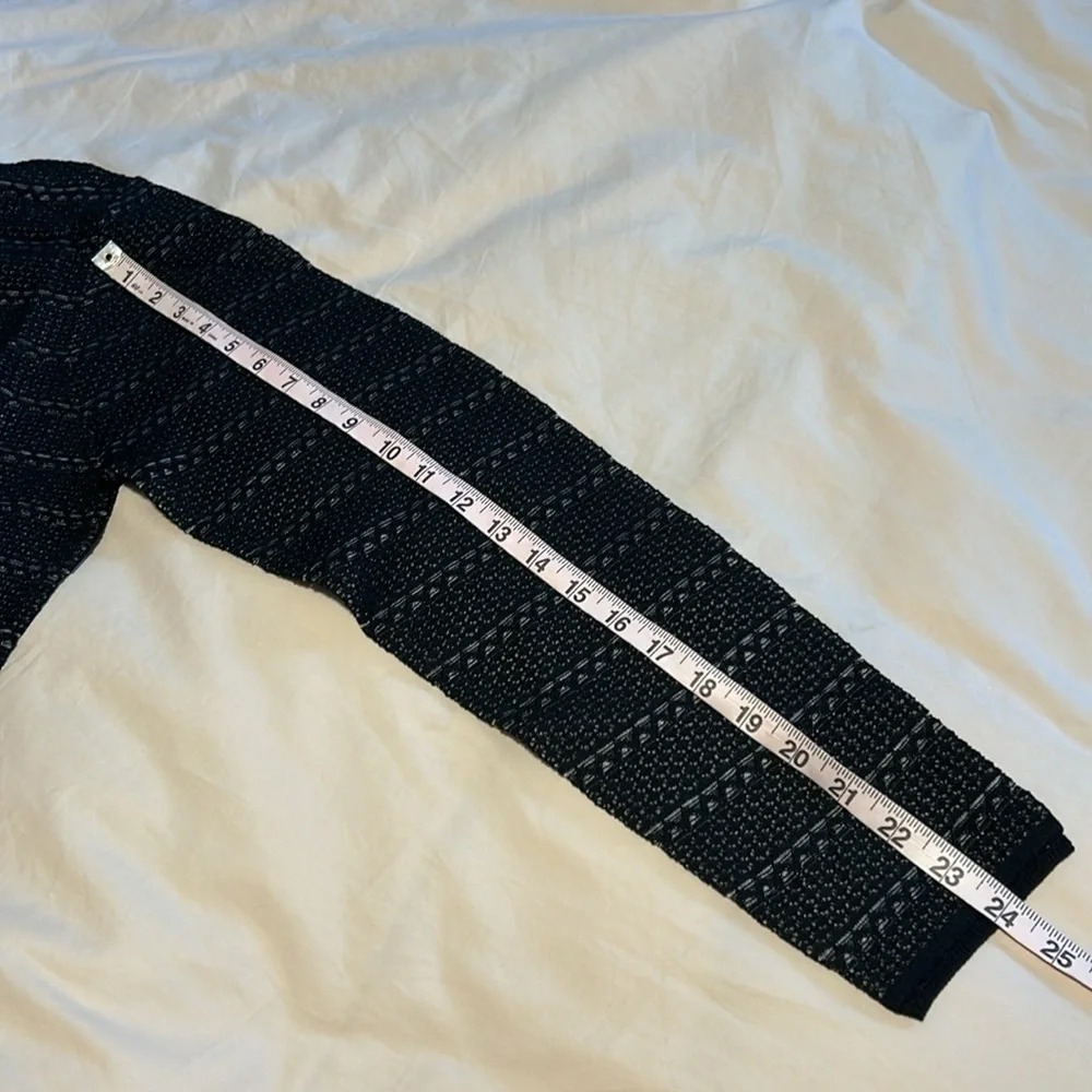 NWT THAKOON Lace Jacquard Mini Crewneck Sweater Black XL